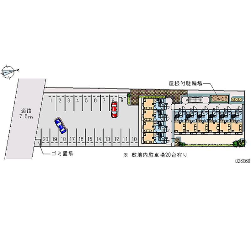 レオパレスＳＡＳＡＧＡＳＥ２ 月極駐車場