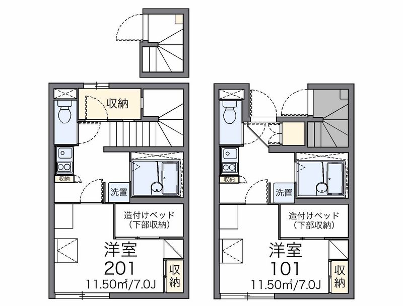 レオパレスエスポワール 間取図
