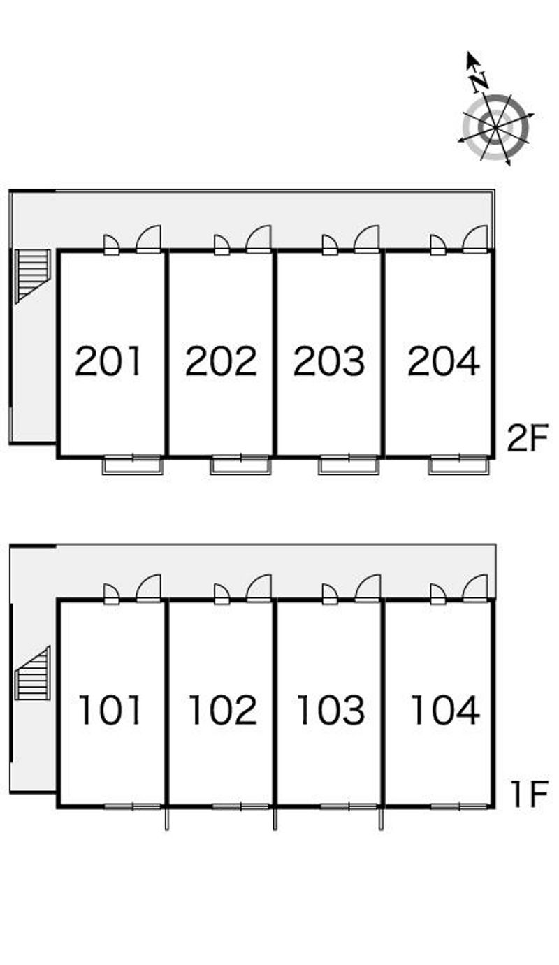 レオパレス沖ノ庭 間取配置図