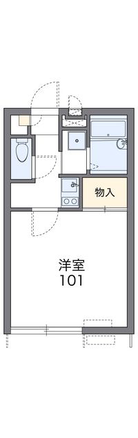 レオパレスあかほり宿 間取り図