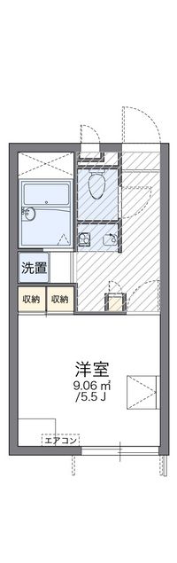 レオパレスエレガンスオキノミヤ 間取り図