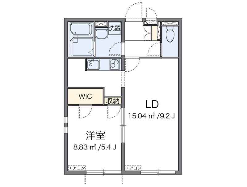 クレイノ桜山 間取図