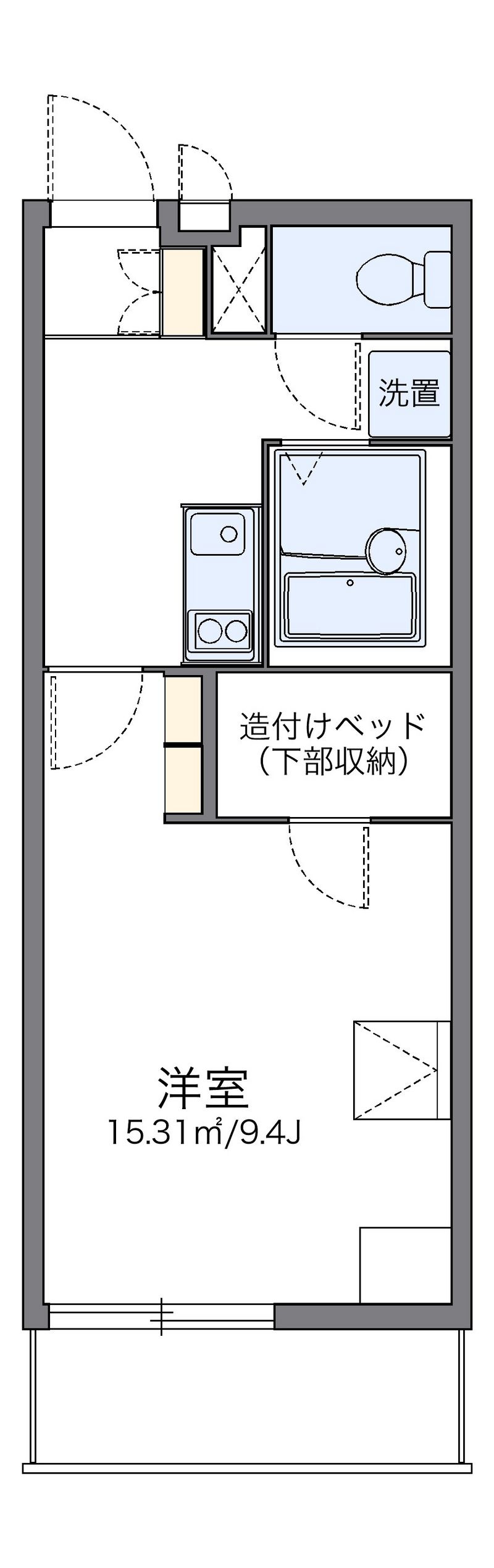 レオパレスビューテラス草内 間取図