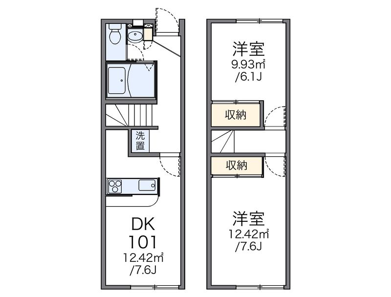 レオパレス上袋 間取図
