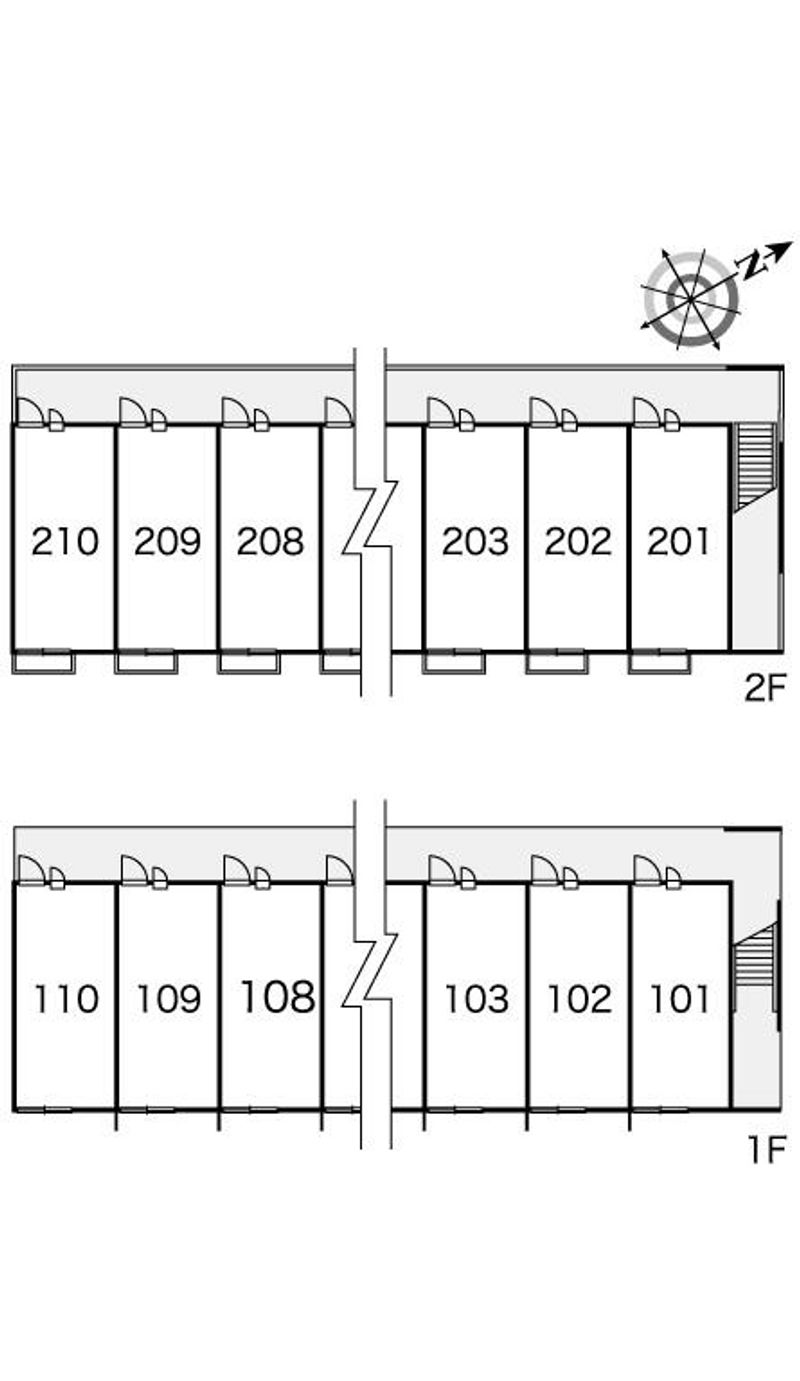 レオパレスオアシス 間取配置図