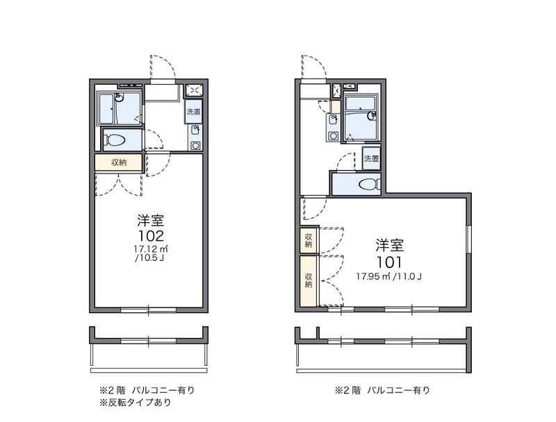 レオパレス藤の木台 間取図