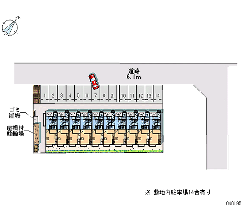 40195 bãi đậu xe hàng tháng