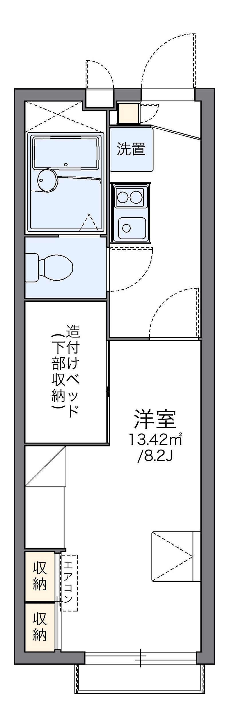レオパレスエスポワールさくら 間取図