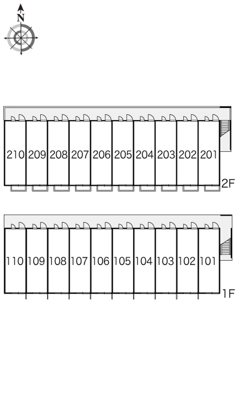 レオパレスハーツ 間取配置図