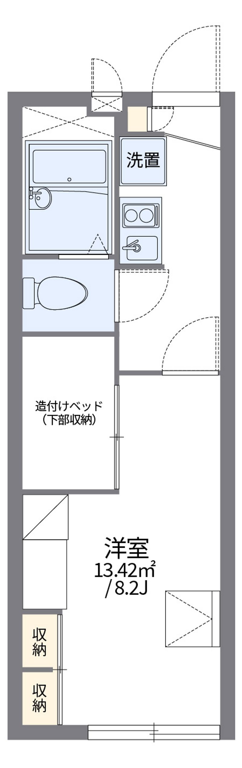 レオパレス野田 間取図