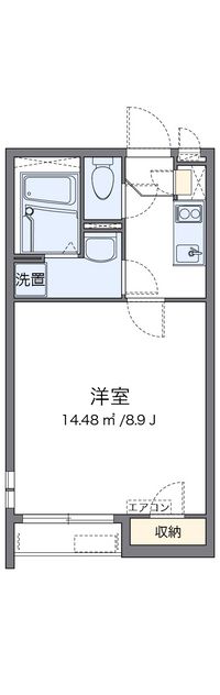 クレイノマイベイサイド８８４３ 間取り図