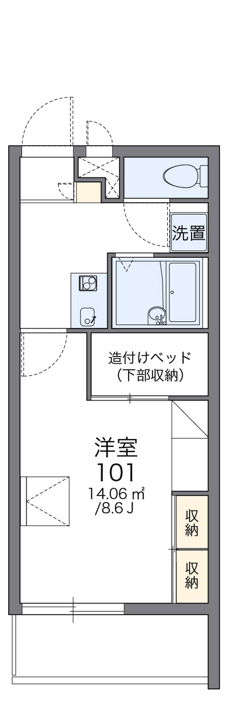 レオパレスＴａｋａｓｈｉｍａ 間取図