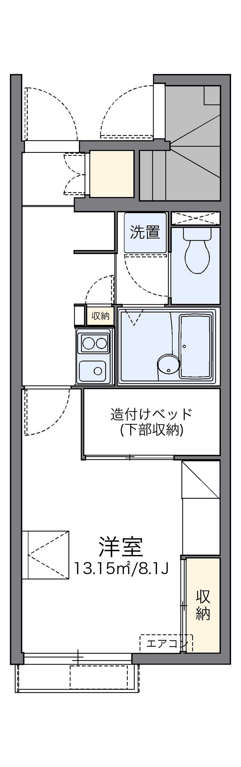 レオパレスボンジュールⅣ 間取図