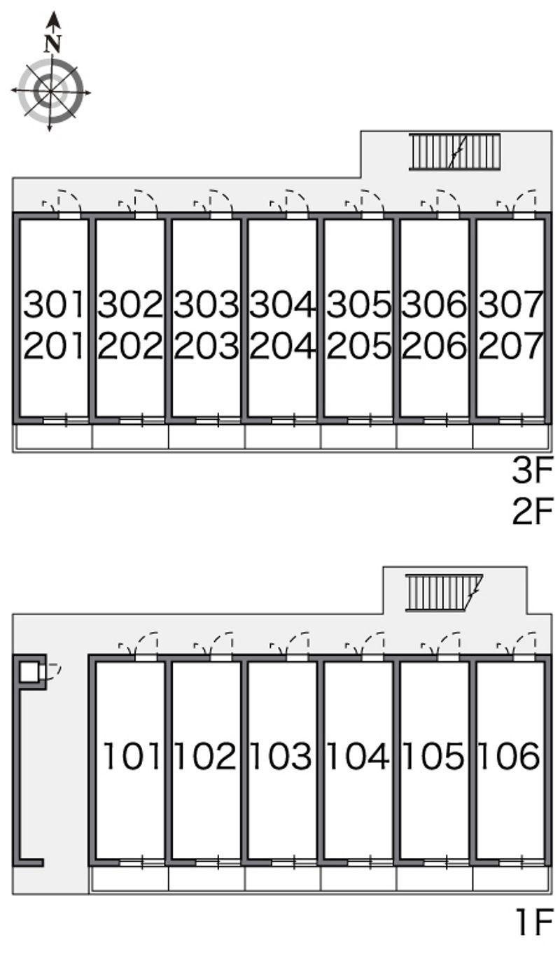 レオパレスデイジーヴィラ 間取配置図