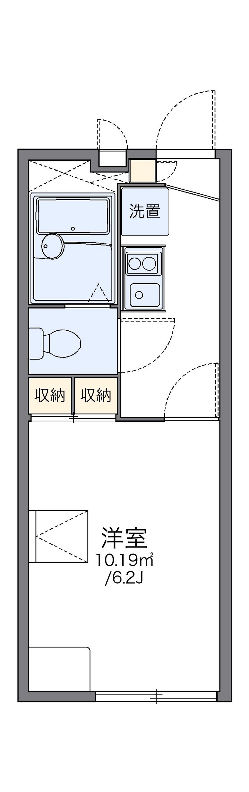 レオパレスエスカレラ　クエスタ 間取図