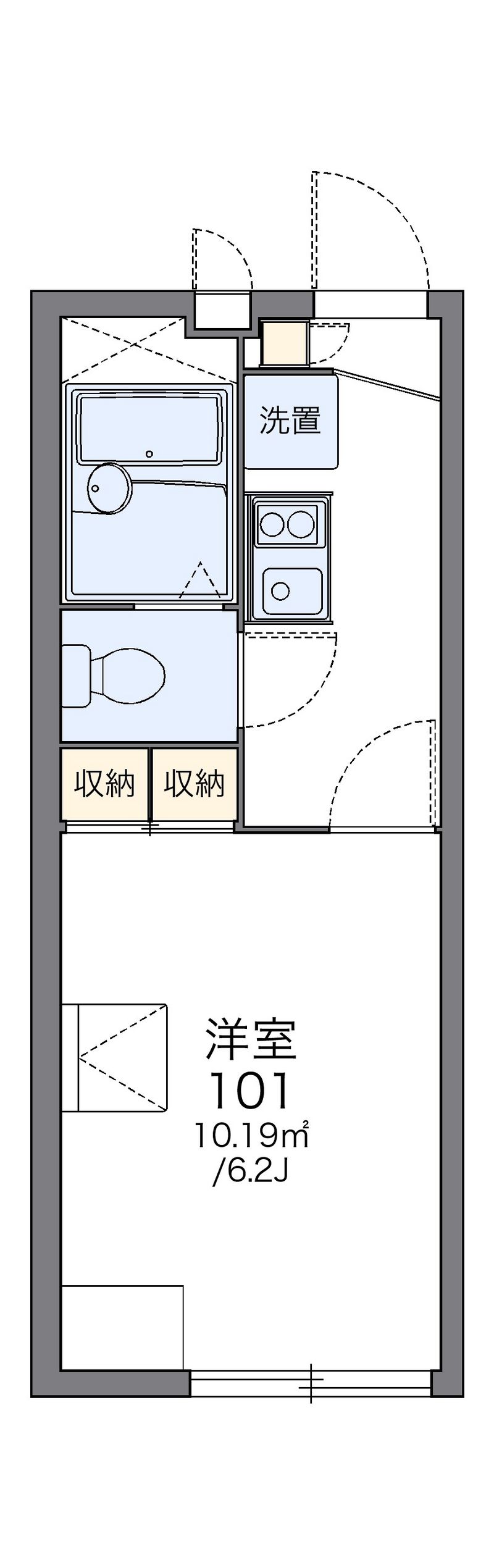 レオパレスシェル　ソレーユ 間取図