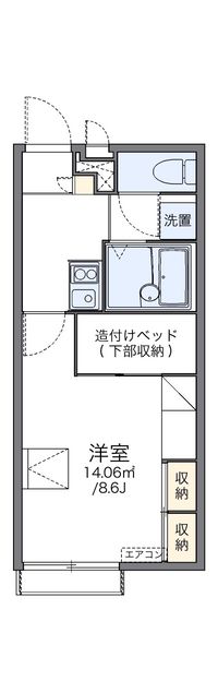 レオパレスベンテュール弐番館 間取り図