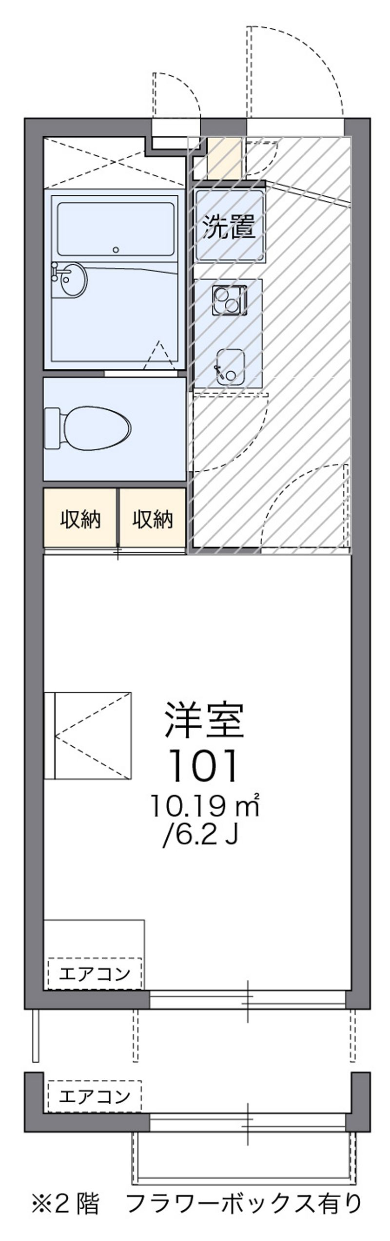レオパレスオールイン 間取図