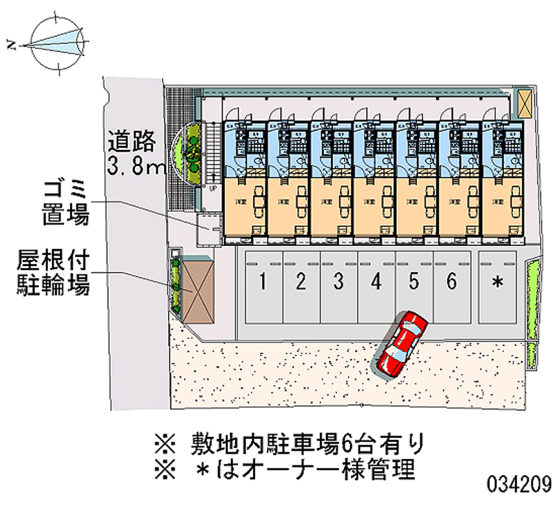 レオパレスカーサ大和 区画図
