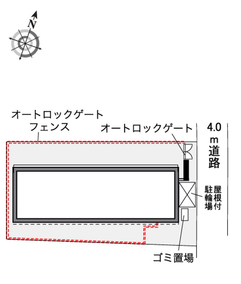 レオパレスプリマベーラ南阿佐谷 配置図