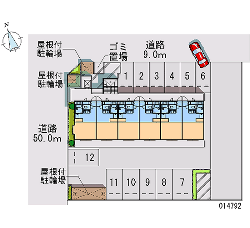 レオパレスエムズ・ベイコート 月極駐車場