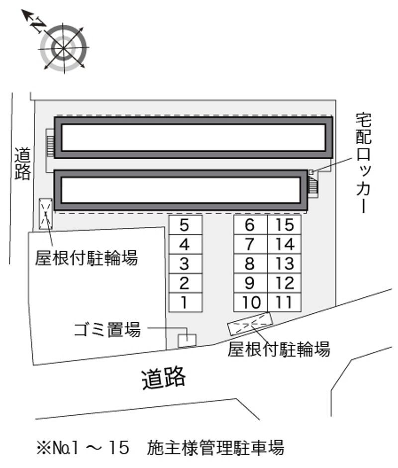 レオパレス野島４３ 配置図