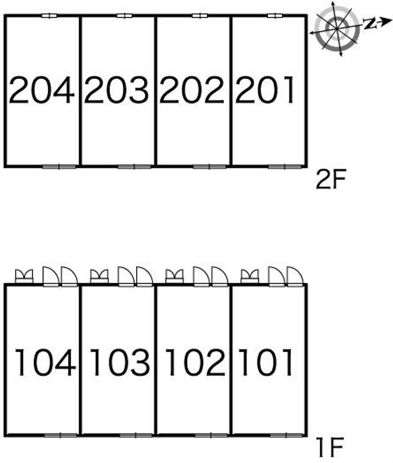 レオパレスウィング３ 間取配置図
