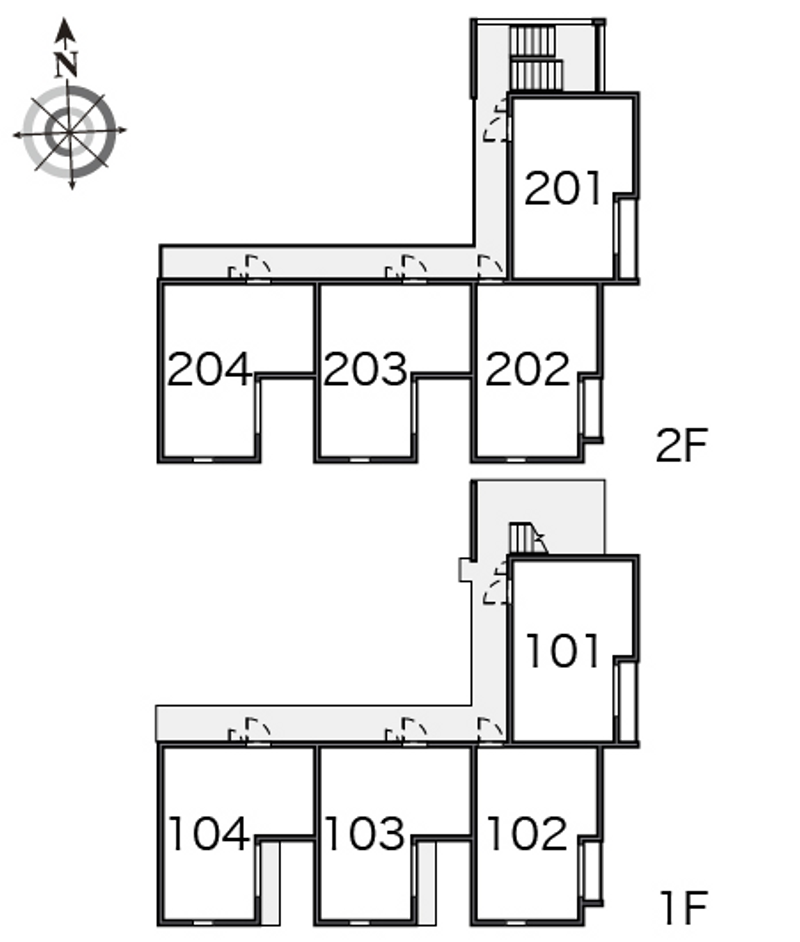 クレイノ壱番館 間取り配置図
