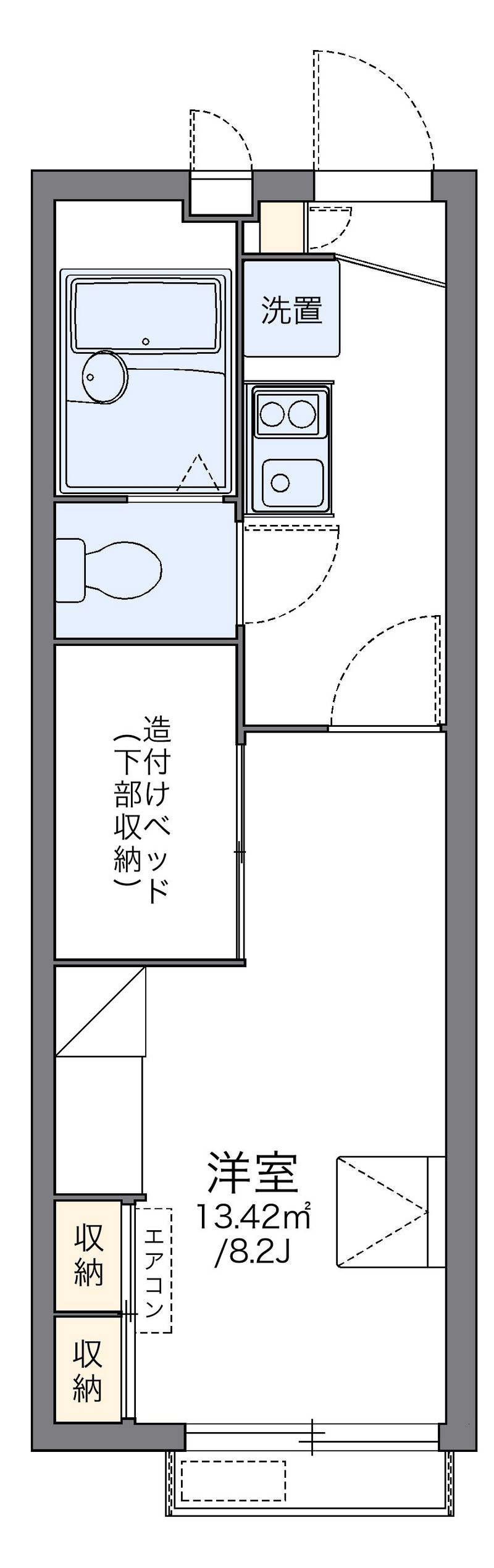 レオパレス武蔵野第３ 間取図