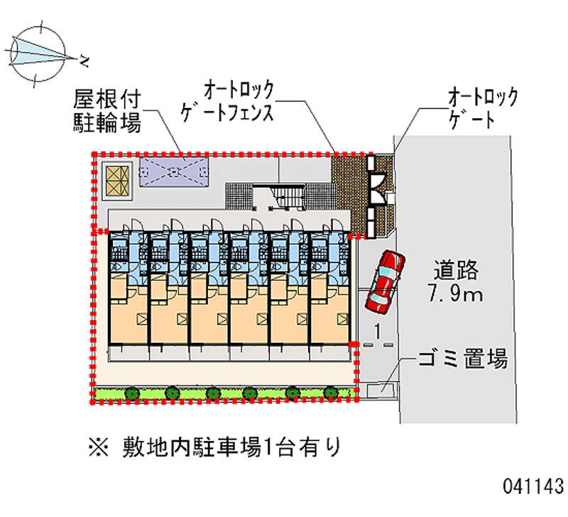 41143 Monthly parking lot