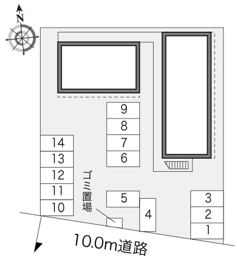 レオパレスＱＬＡ 配置図