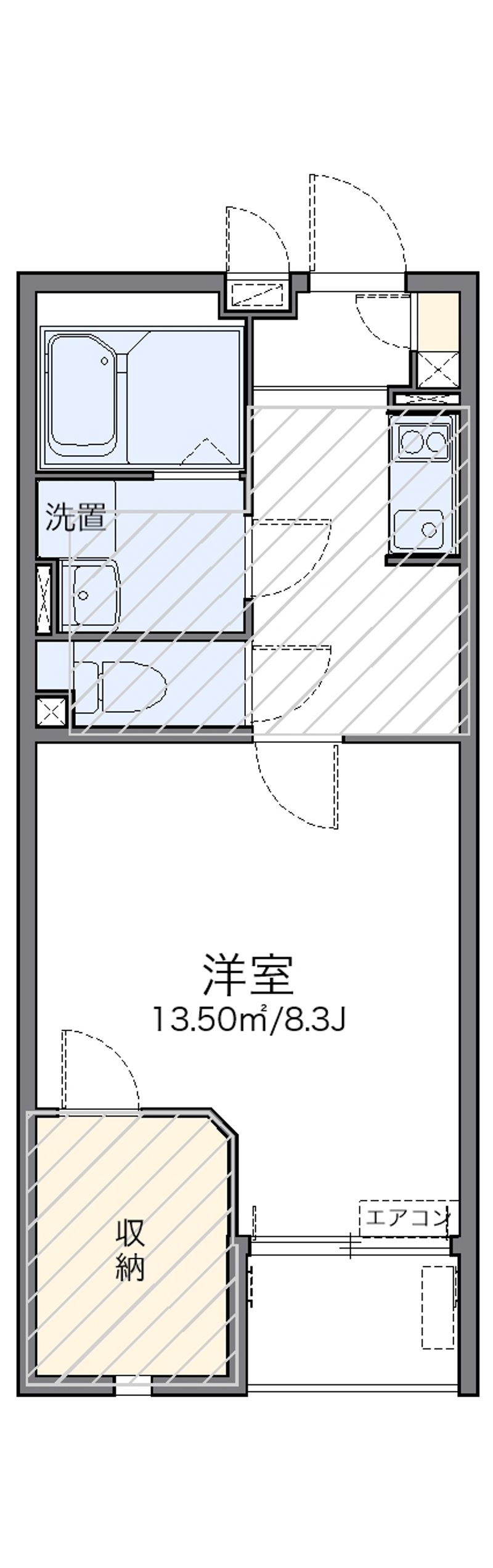 レオネクストエクセルアサヒⅡ 間取り