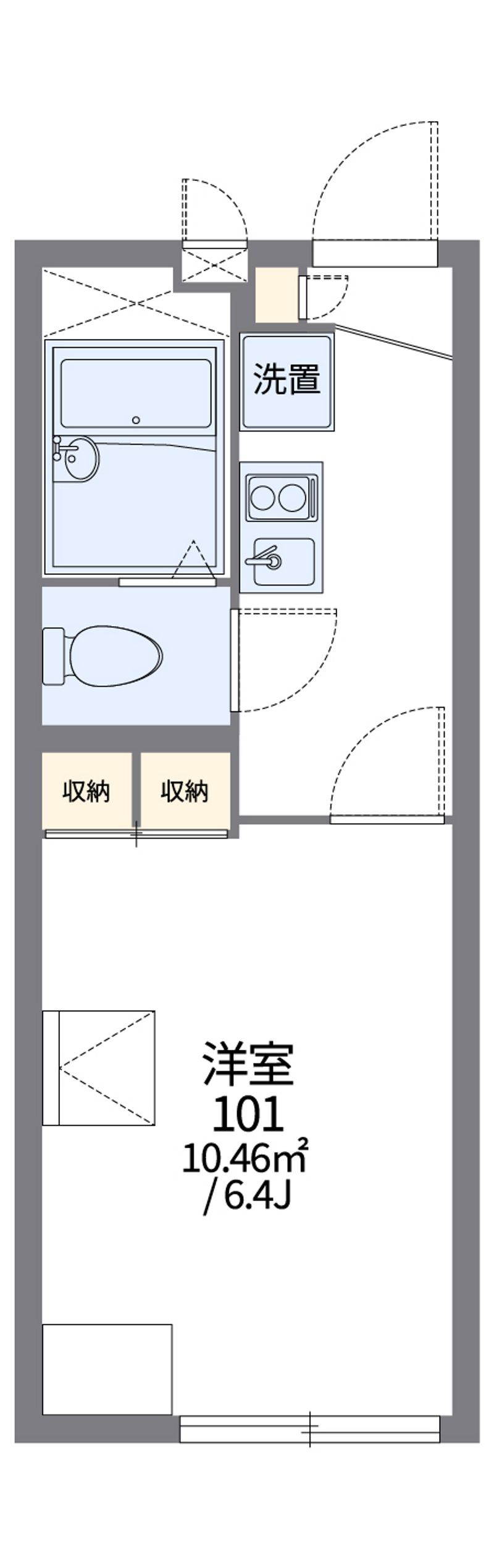 レオパレスリーフガーデン 間取図
