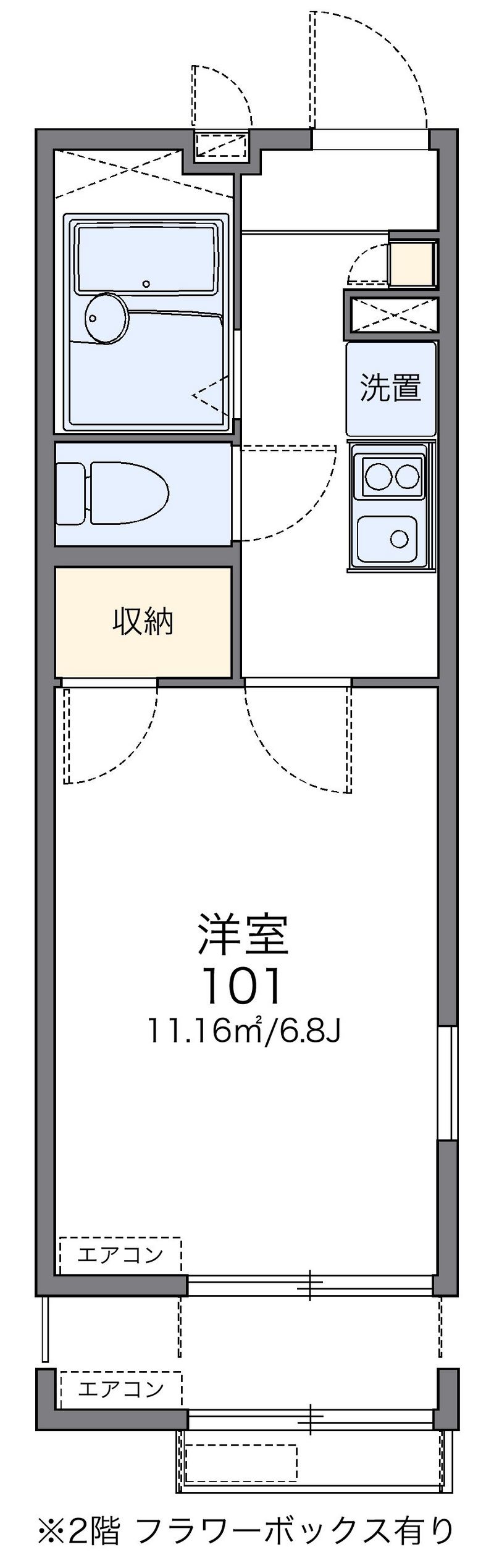 レオパレスカサ　ヴェルデ 間取図
