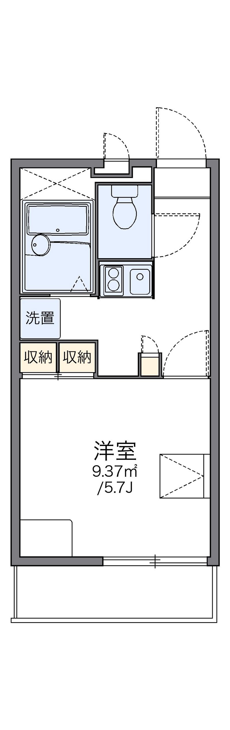 レオパレスＡＳＡＨＩ 間取り