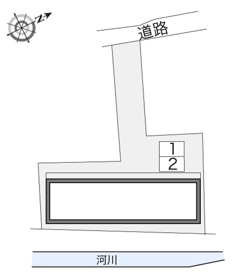 レオパレスグリーンコート　小栗 配置図