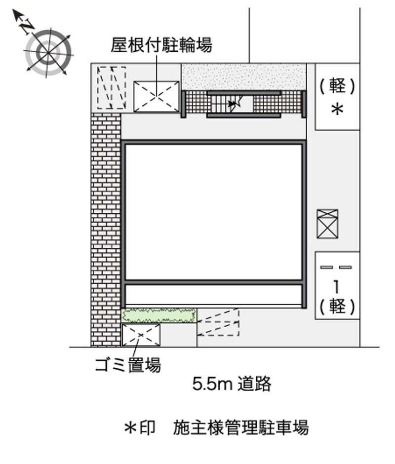 レオパレス真嘉比 配置図