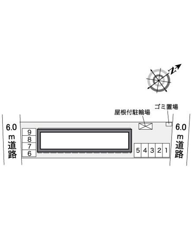 レオパレス東上宿 配置図