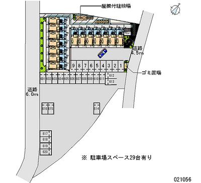 21056 Monthly parking lot