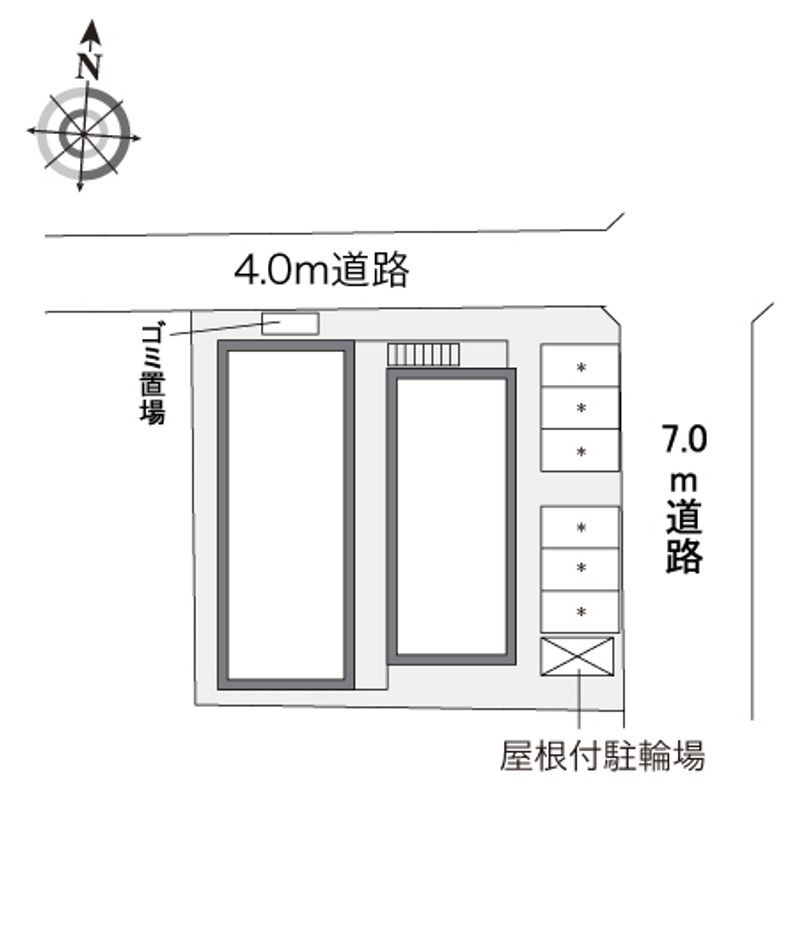 レオパレスバロンドール 配置図
