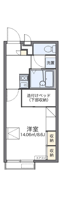 レオパレストゥルーハート 間取り図