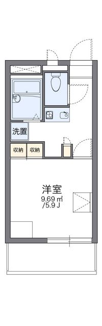 レオパレス柳谷 間取り図