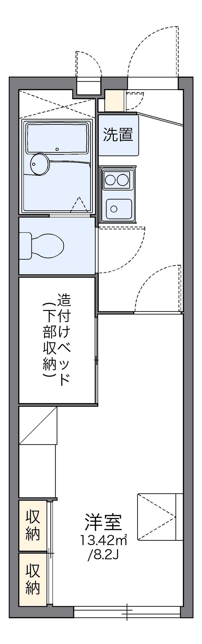 レオパレスみらい 間取図