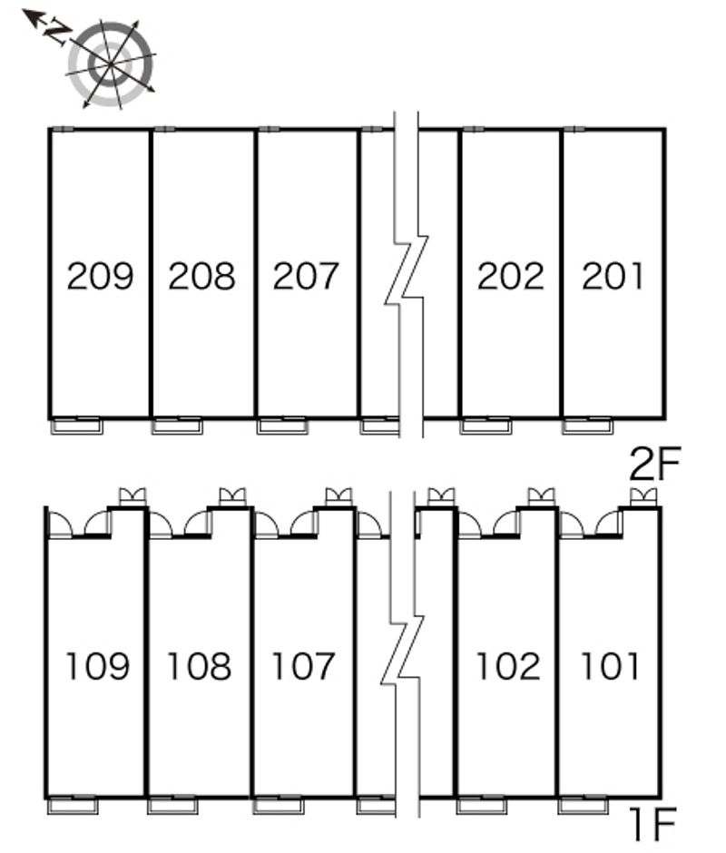 レオパレスダンデライオン　Ⅲ 間取配置図