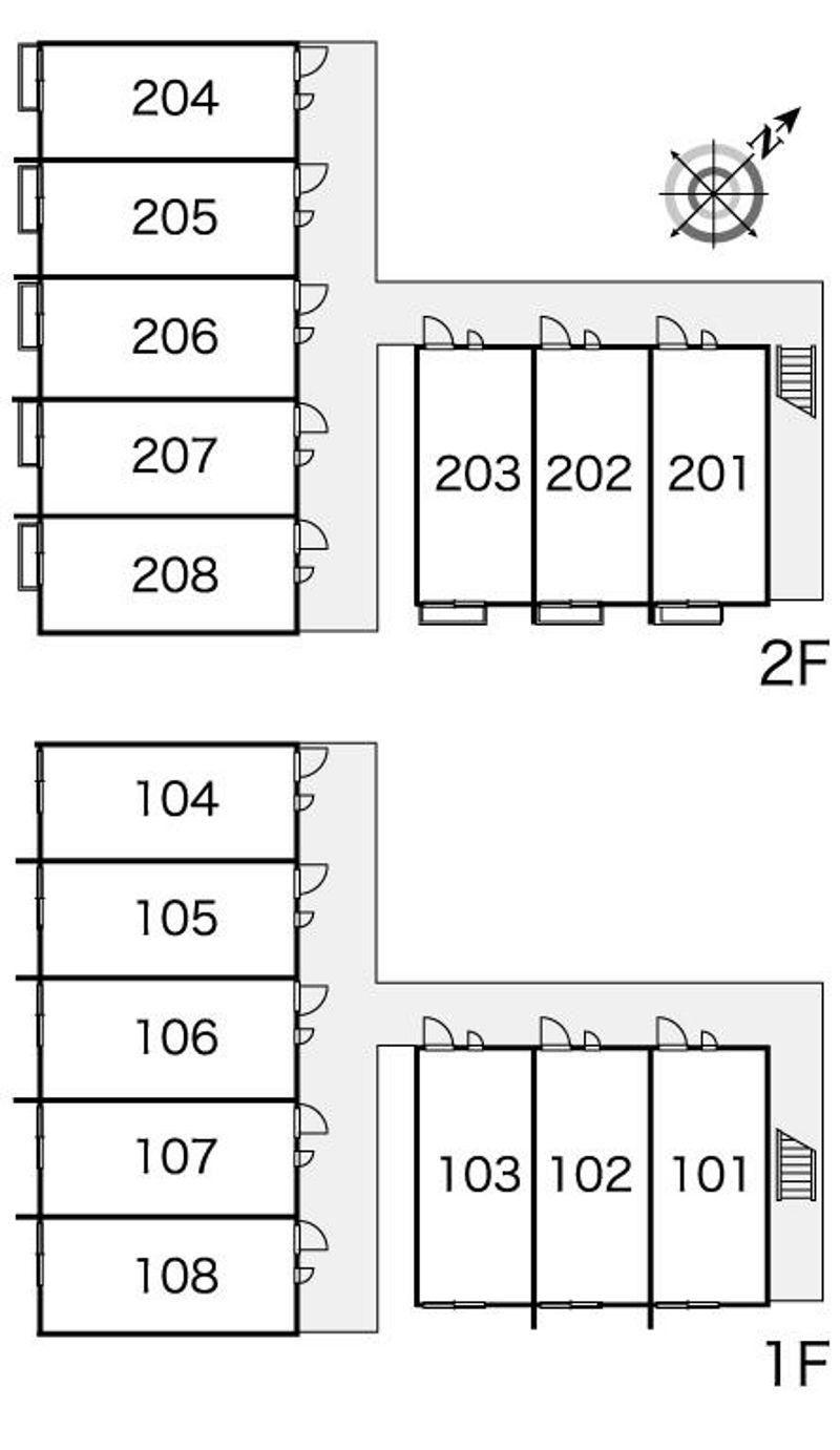レオパレスサザンウィンド 間取り配置図