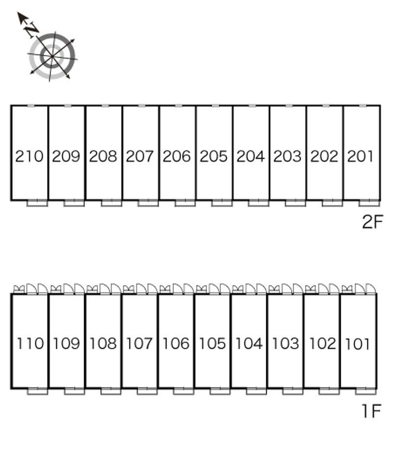 レオパレスＳＵＮ　はなみずき 間取配置図