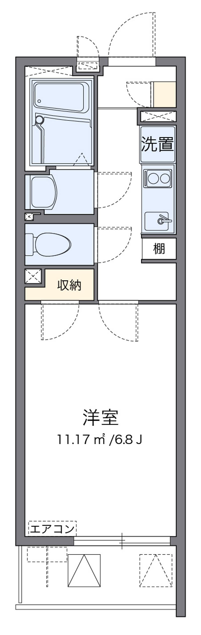 クレイノフロンティアⅢ 間取図