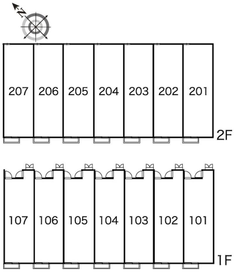 レオパレスグラン　ジャルダン 間取り配置図