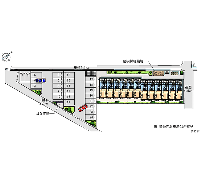 レオパレスドリームハウス　愛野 月極駐車場