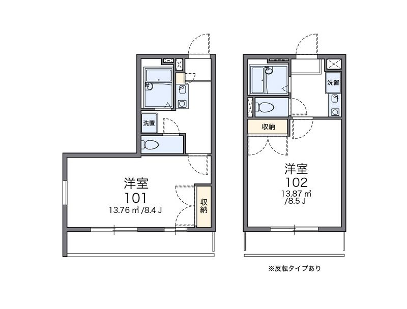 レオパレスジュネス 間取図